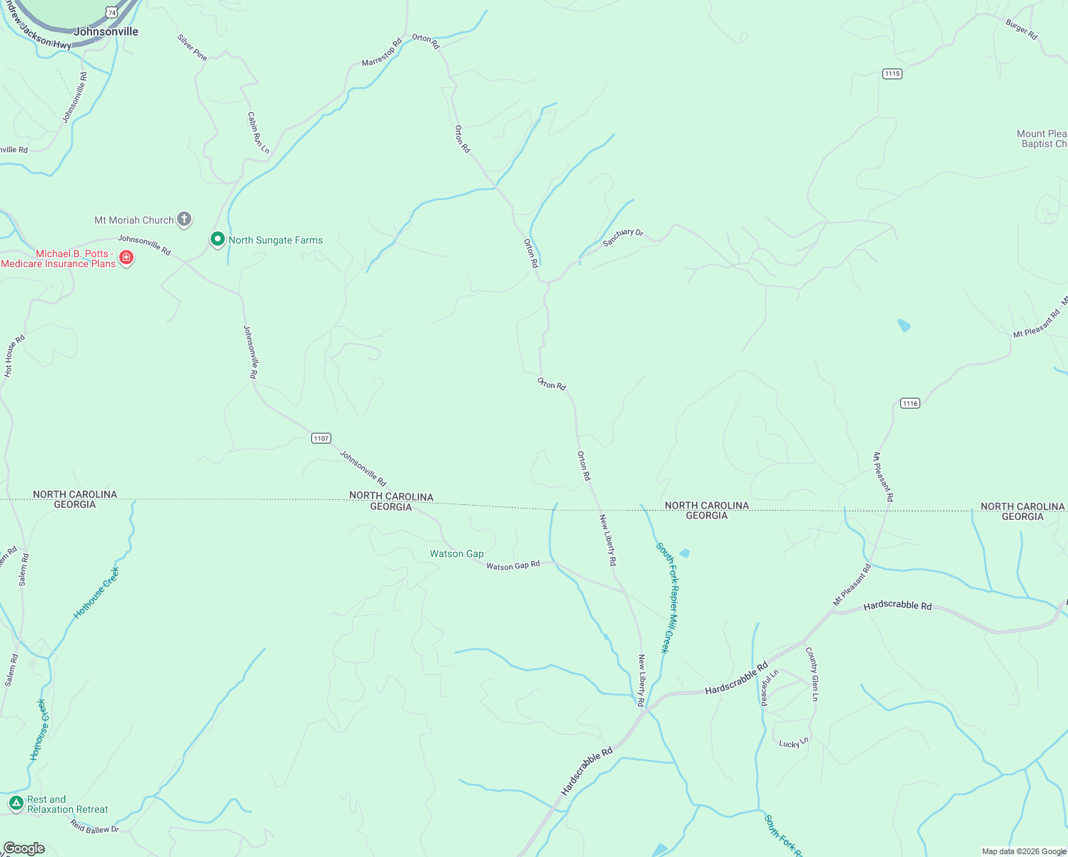 map of restaurants, bars, coffee shops, grocery stores, and more near 337 Simpson Mountain Road in Murphy
