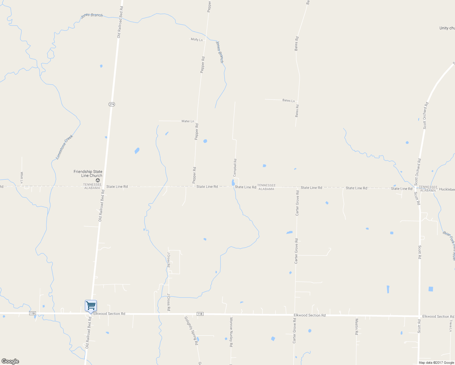 map of restaurants, bars, coffee shops, grocery stores, and more near 8055 State Line Road in Taft