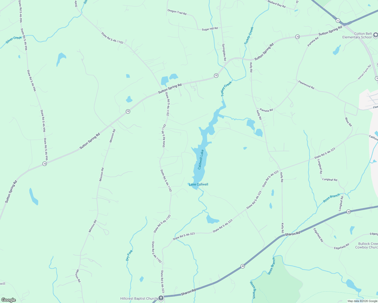 map of restaurants, bars, coffee shops, grocery stores, and more near 1592 State Road S-46-1102 in York