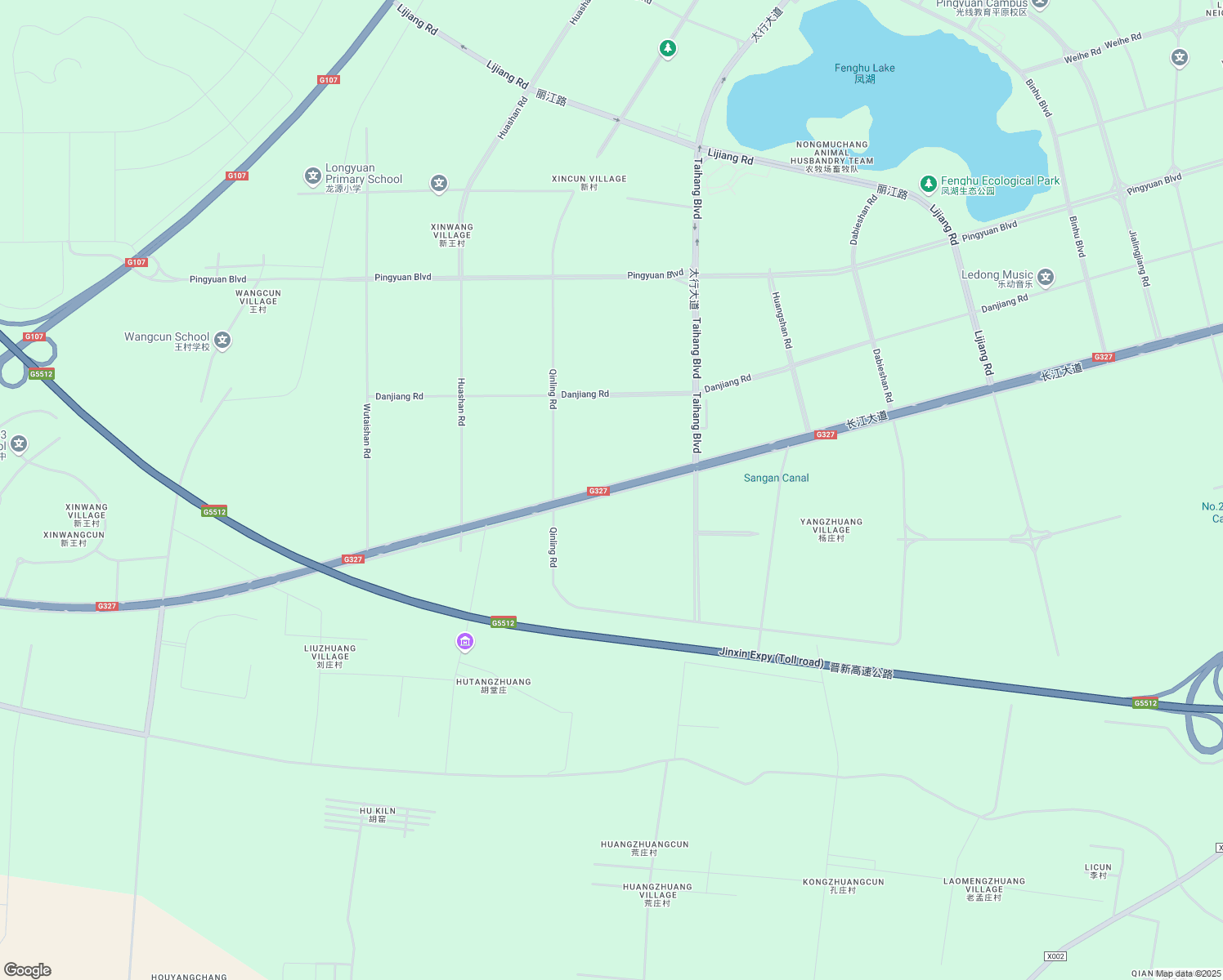 map of restaurants, bars, coffee shops, grocery stores, and more near Chang Jiang Da Dao in Xin Xiang Shi