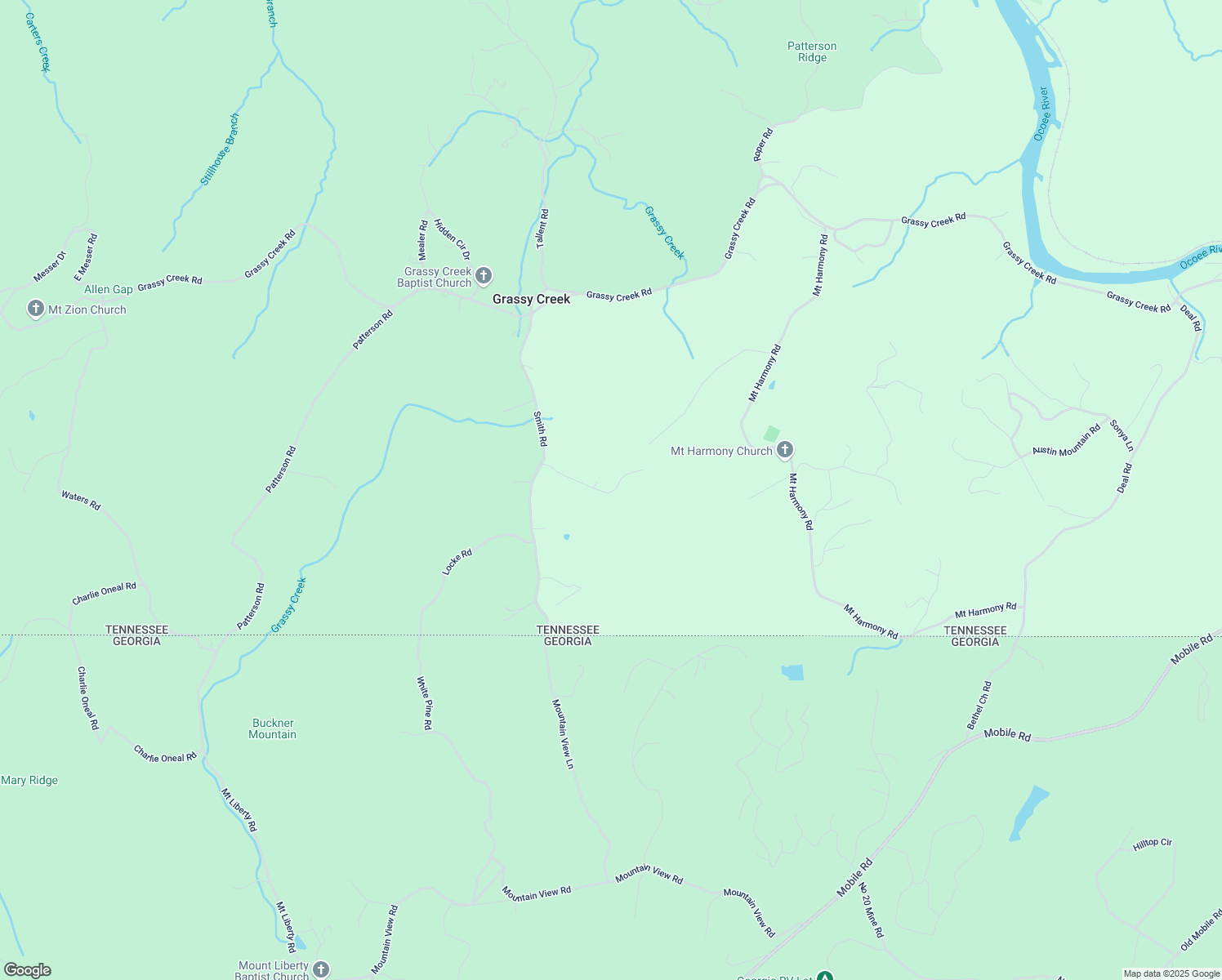 map of restaurants, bars, coffee shops, grocery stores, and more near 141 Deal Hill Rd in Copperhill