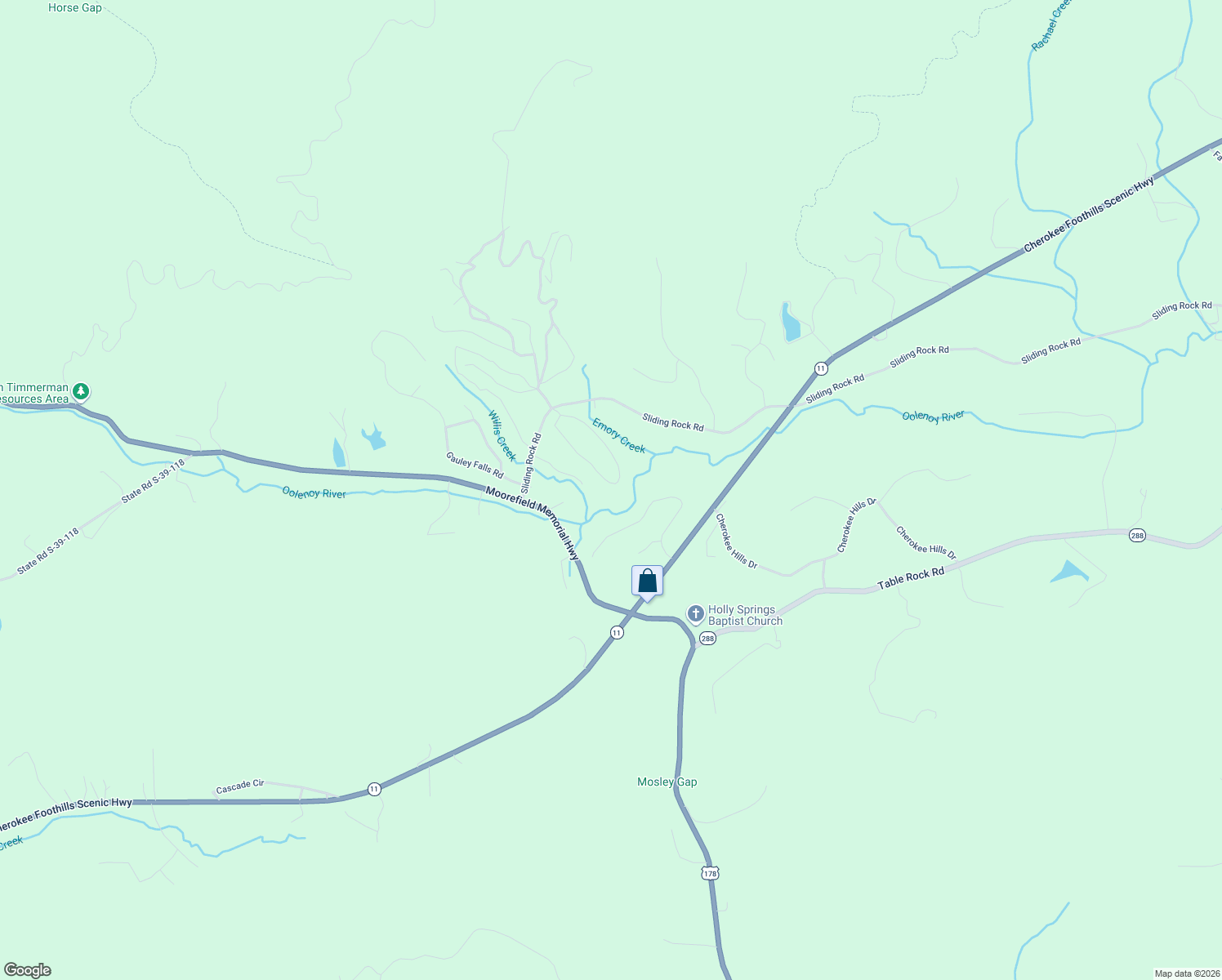 map of restaurants, bars, coffee shops, grocery stores, and more near 160 Broken Bow Run in Pickens