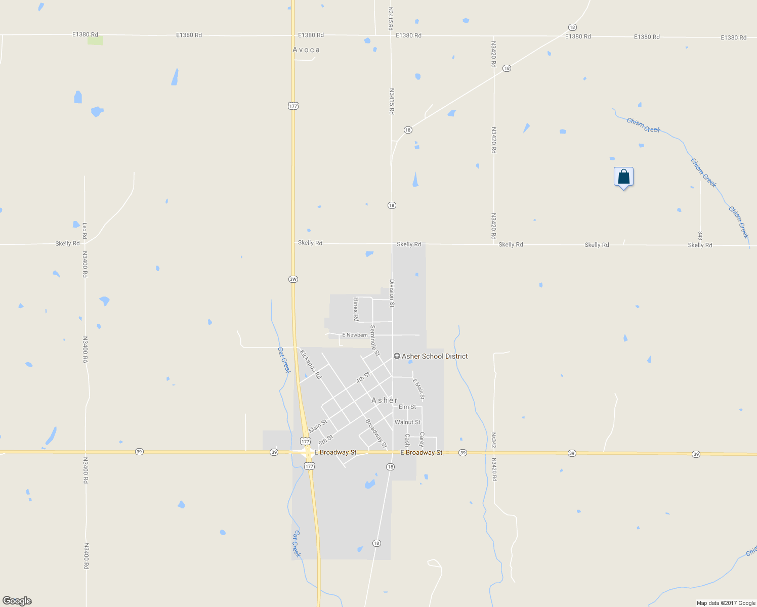 map of restaurants, bars, coffee shops, grocery stores, and more near 415 Baker Street in Asher