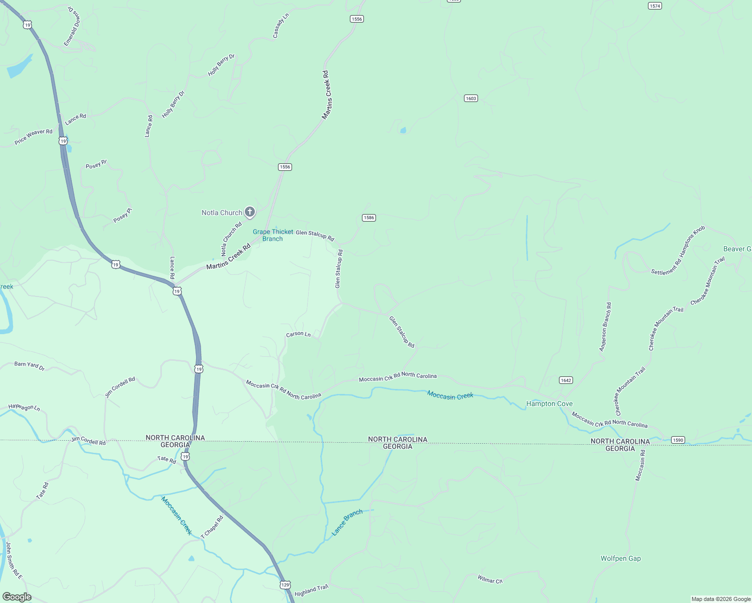 map of restaurants, bars, coffee shops, grocery stores, and more near 34 Sasha Drive in Murphy