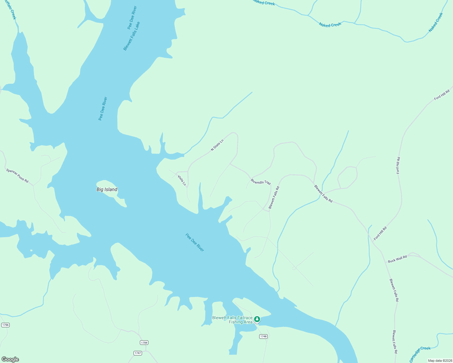 map of restaurants, bars, coffee shops, grocery stores, and more near 132 North State Lane in Rockingham