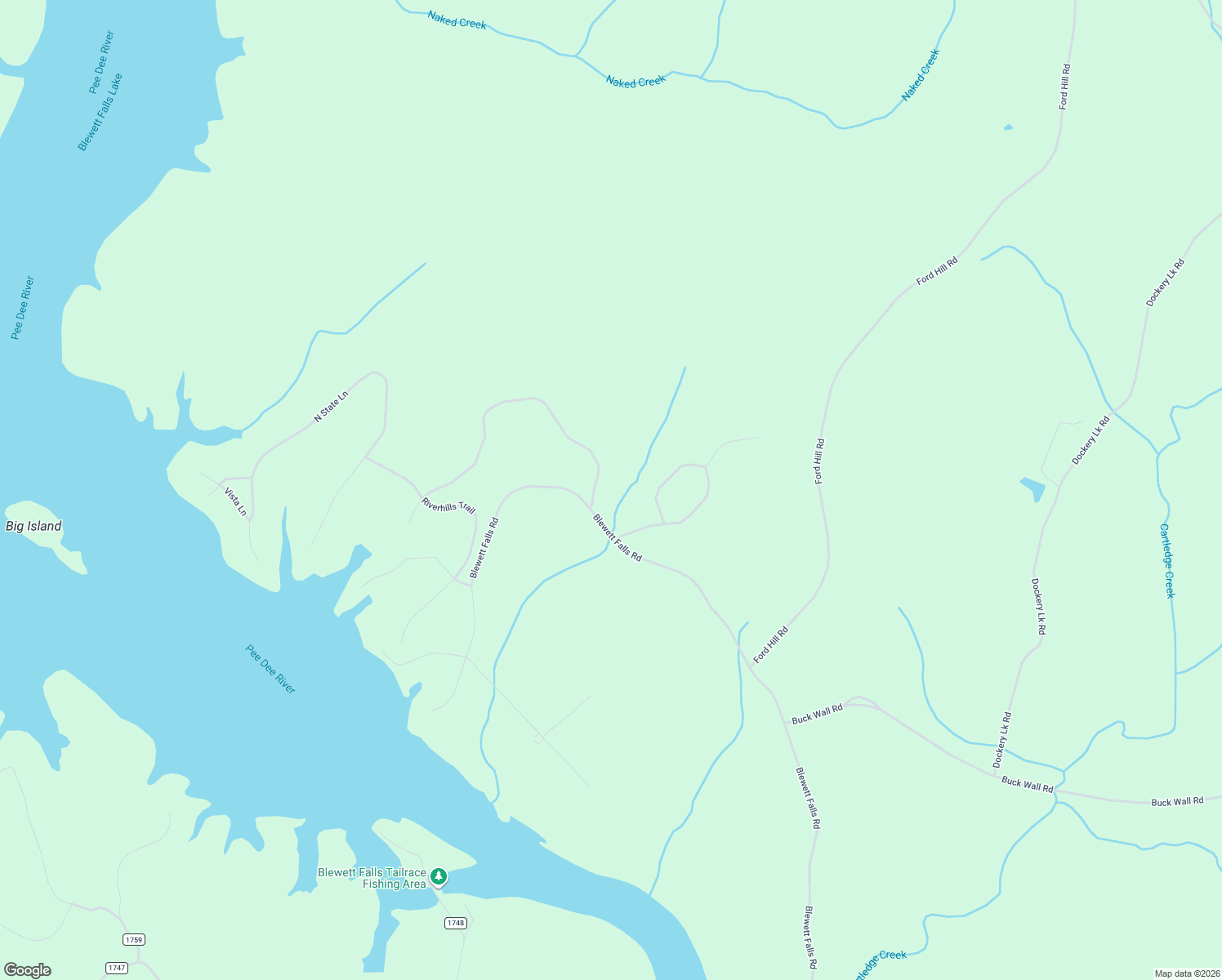 map of restaurants, bars, coffee shops, grocery stores, and more near 114 Lake View Pass in Rockingham