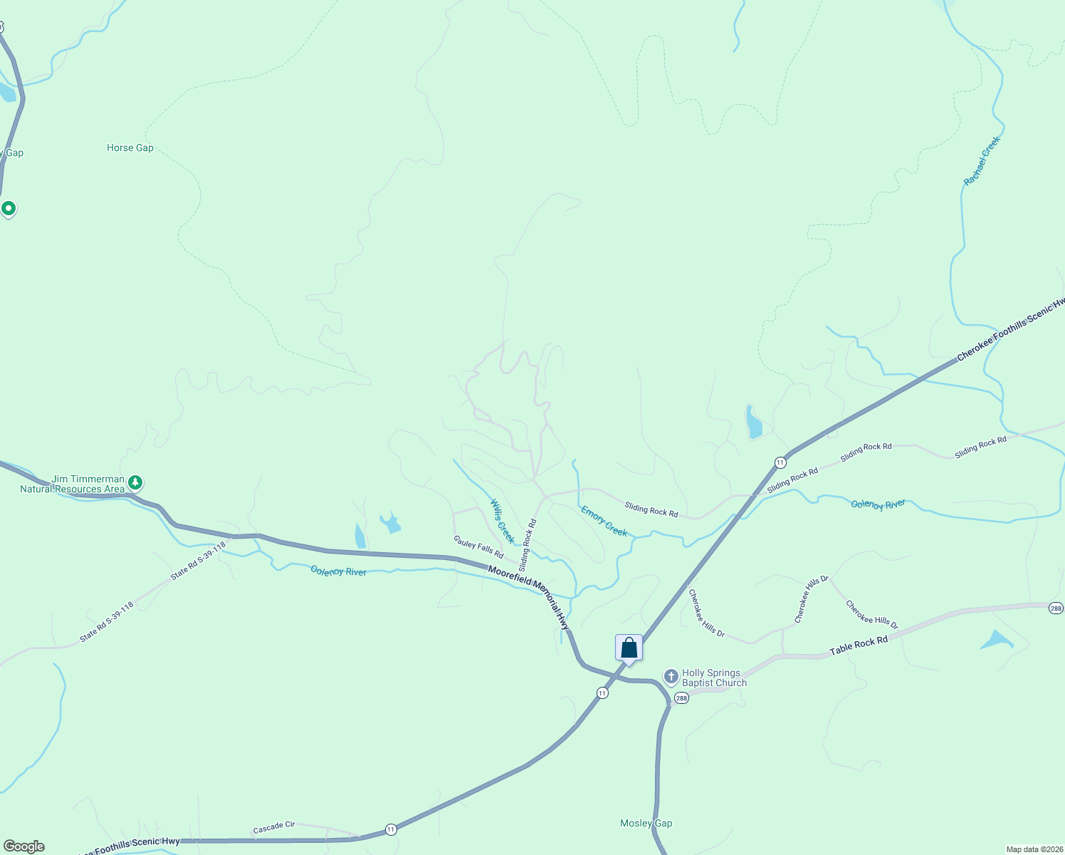 map of restaurants, bars, coffee shops, grocery stores, and more near 107 Fireside Lane in Pickens
