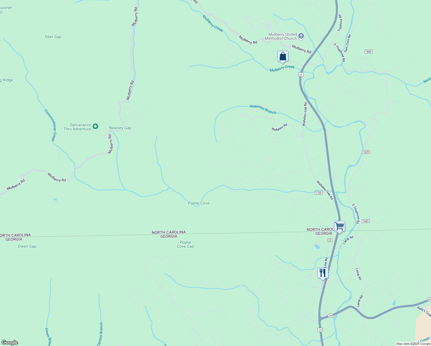 map of restaurants, bars, coffee shops, grocery stores, and more near 860 Davis Road in Otto