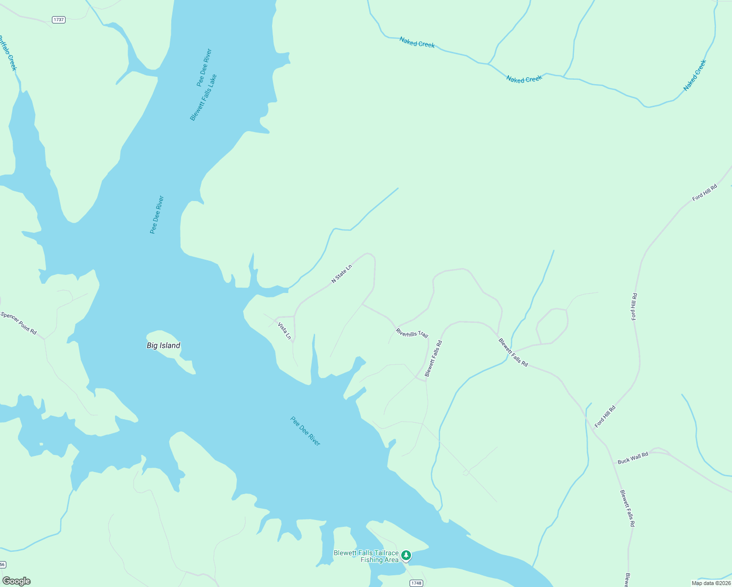 map of restaurants, bars, coffee shops, grocery stores, and more near 177 North State Lane in Rockingham