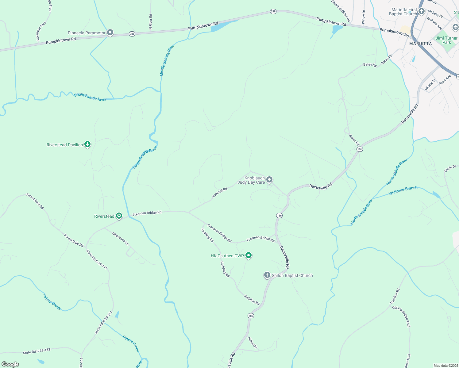 map of restaurants, bars, coffee shops, grocery stores, and more near 12 Sawblade Ridge in Greenville County