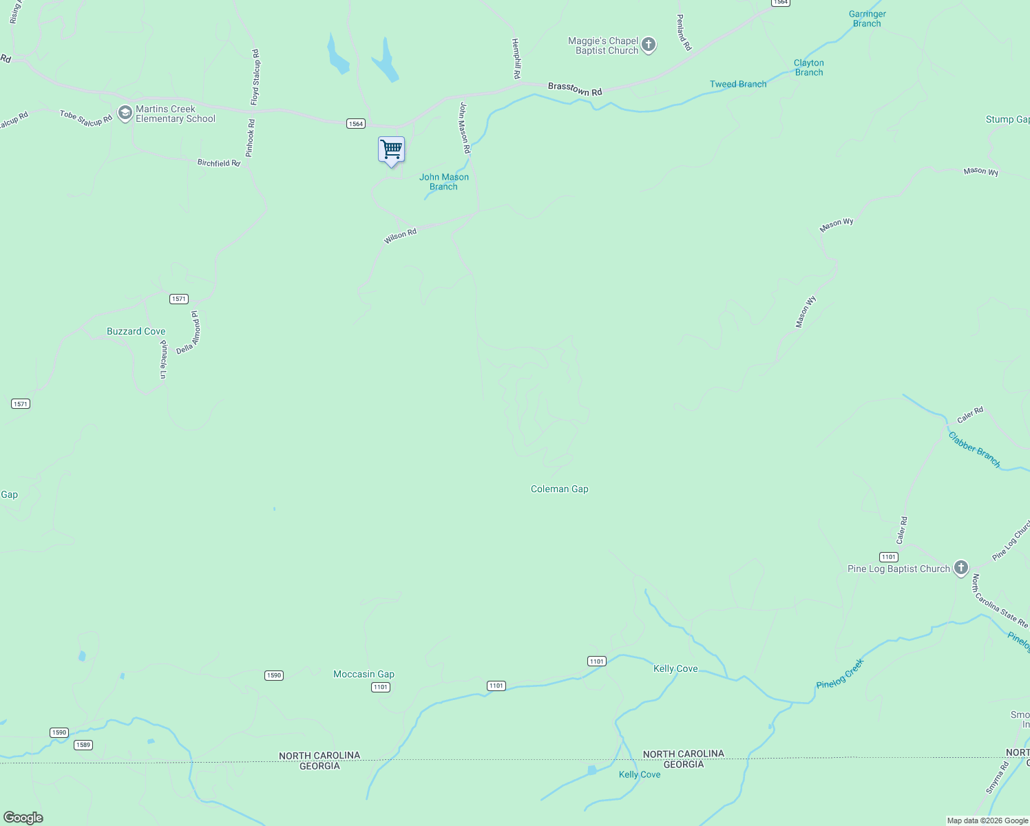 map of restaurants, bars, coffee shops, grocery stores, and more near 233 Lexington Drive in Murphy