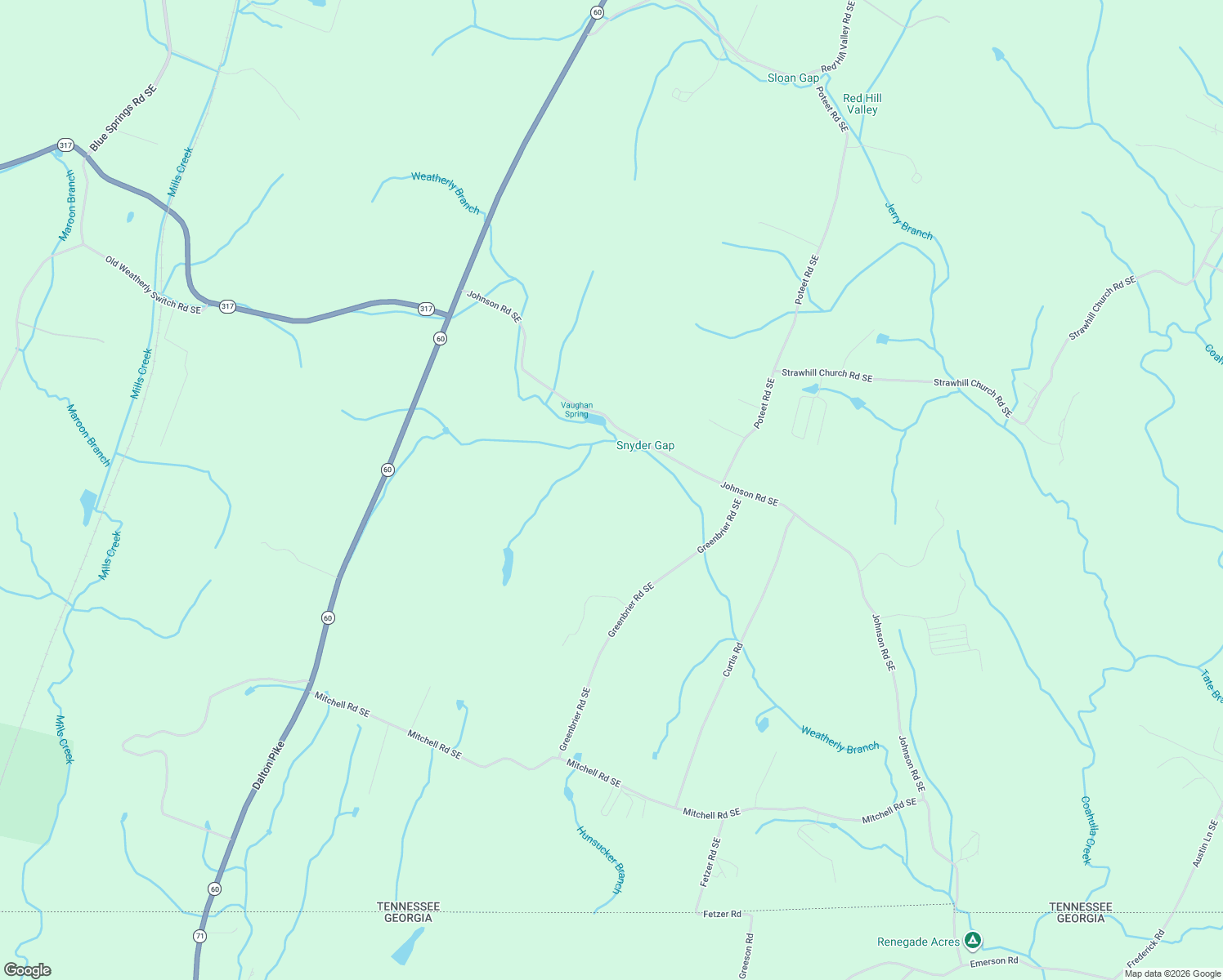 map of restaurants, bars, coffee shops, grocery stores, and more near 484 Johnson Road Southeast in Cleveland