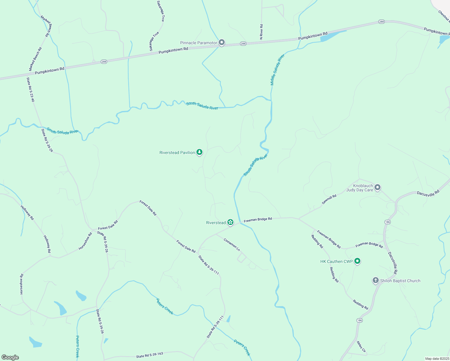 map of restaurants, bars, coffee shops, grocery stores, and more near Unnamed Road in Pickens County