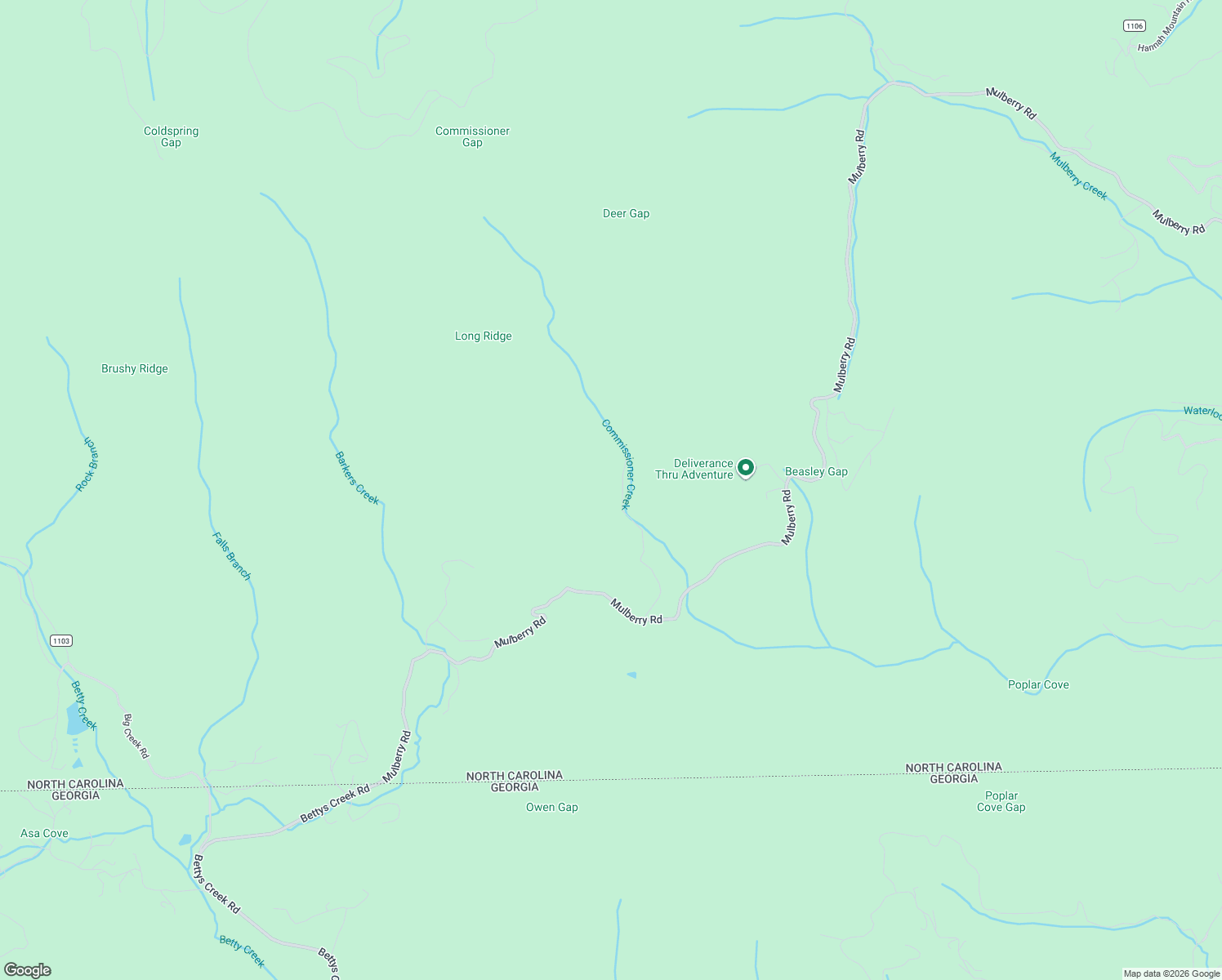 map of restaurants, bars, coffee shops, grocery stores, and more near 500 Mulberry Ridge Road in Otto