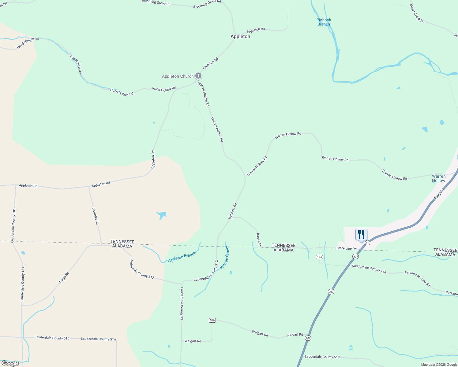 map of restaurants, bars, coffee shops, grocery stores, and more near 7 Dobbins Road in Minor Hill