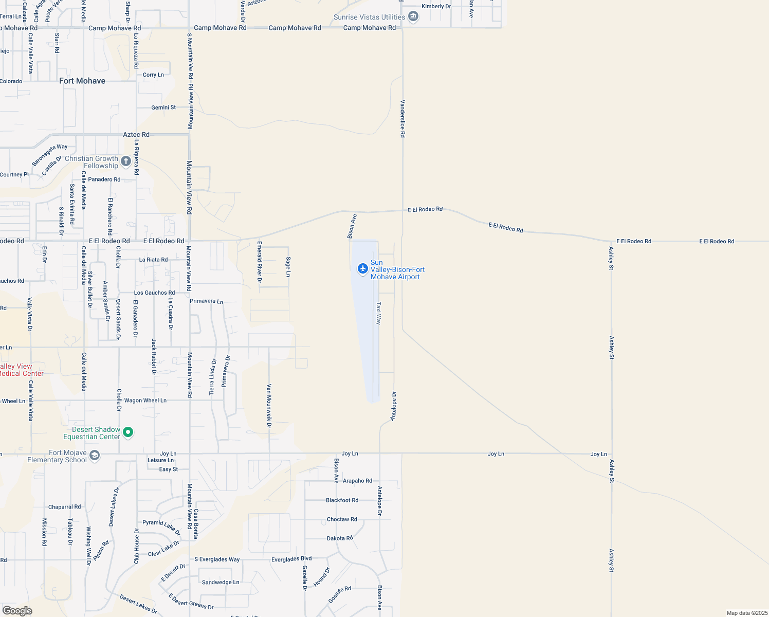 map of restaurants, bars, coffee shops, grocery stores, and more near 5128 Taxi Way in Bullhead City