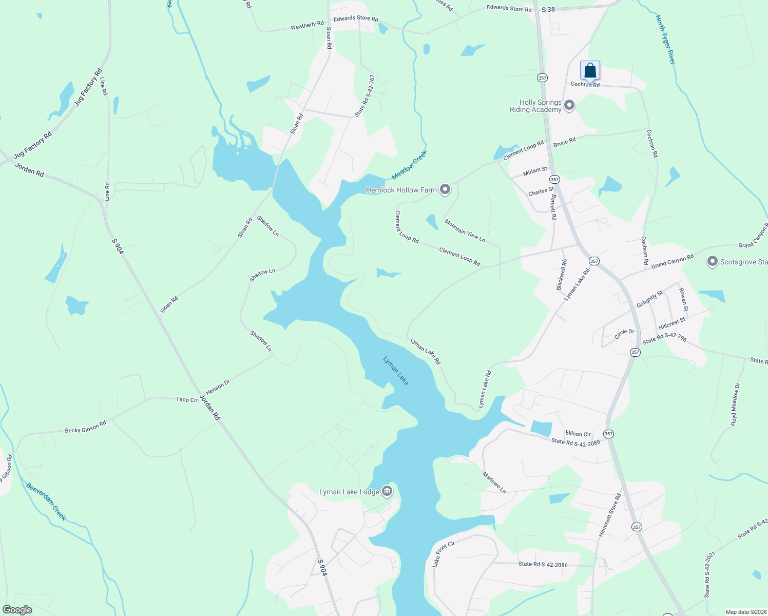 map of restaurants, bars, coffee shops, grocery stores, and more near 349 Lyman Lake Road in Lyman