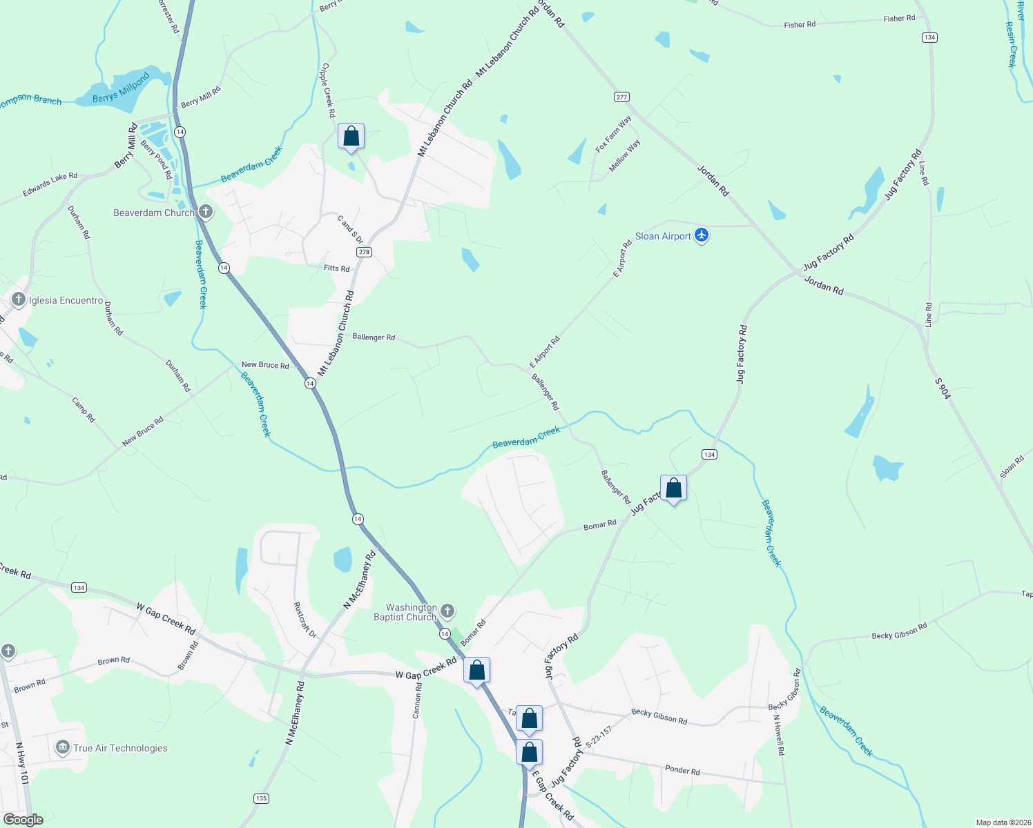 map of restaurants, bars, coffee shops, grocery stores, and more near 23 Jaden Court in Greer