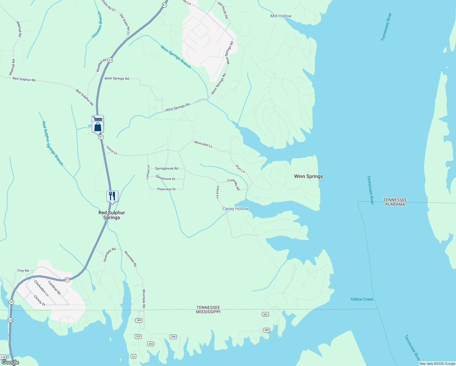 map of restaurants, bars, coffee shops, grocery stores, and more near 80 Contreau Road in Counce