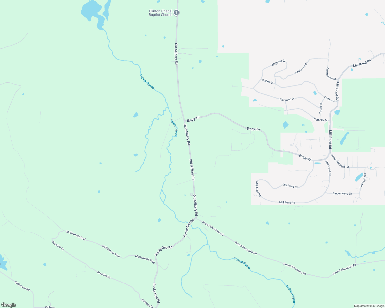 map of restaurants, bars, coffee shops, grocery stores, and more near 401-457 Arkansas River Trail in Conway