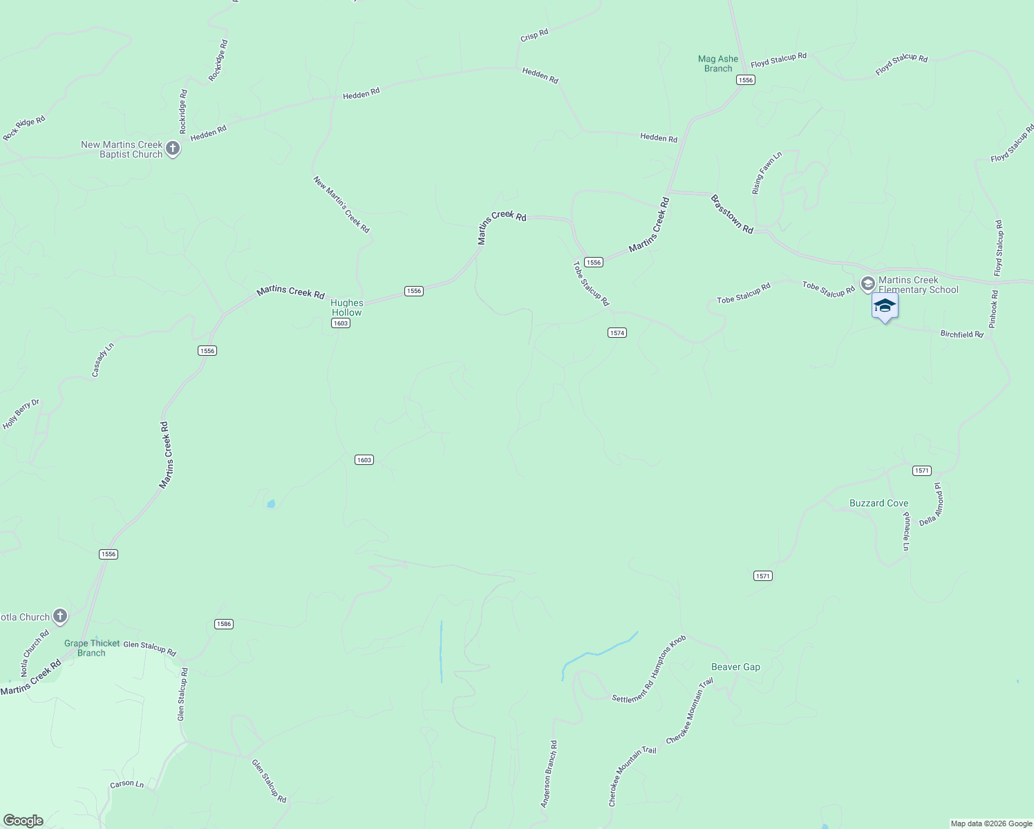 map of restaurants, bars, coffee shops, grocery stores, and more near 480 Point Overlook Trail in Murphy