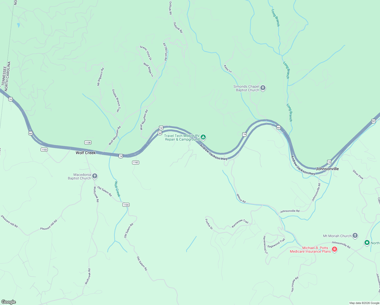 map of restaurants, bars, coffee shops, grocery stores, and more near 70 Bryer Ridge Drive in Murphy