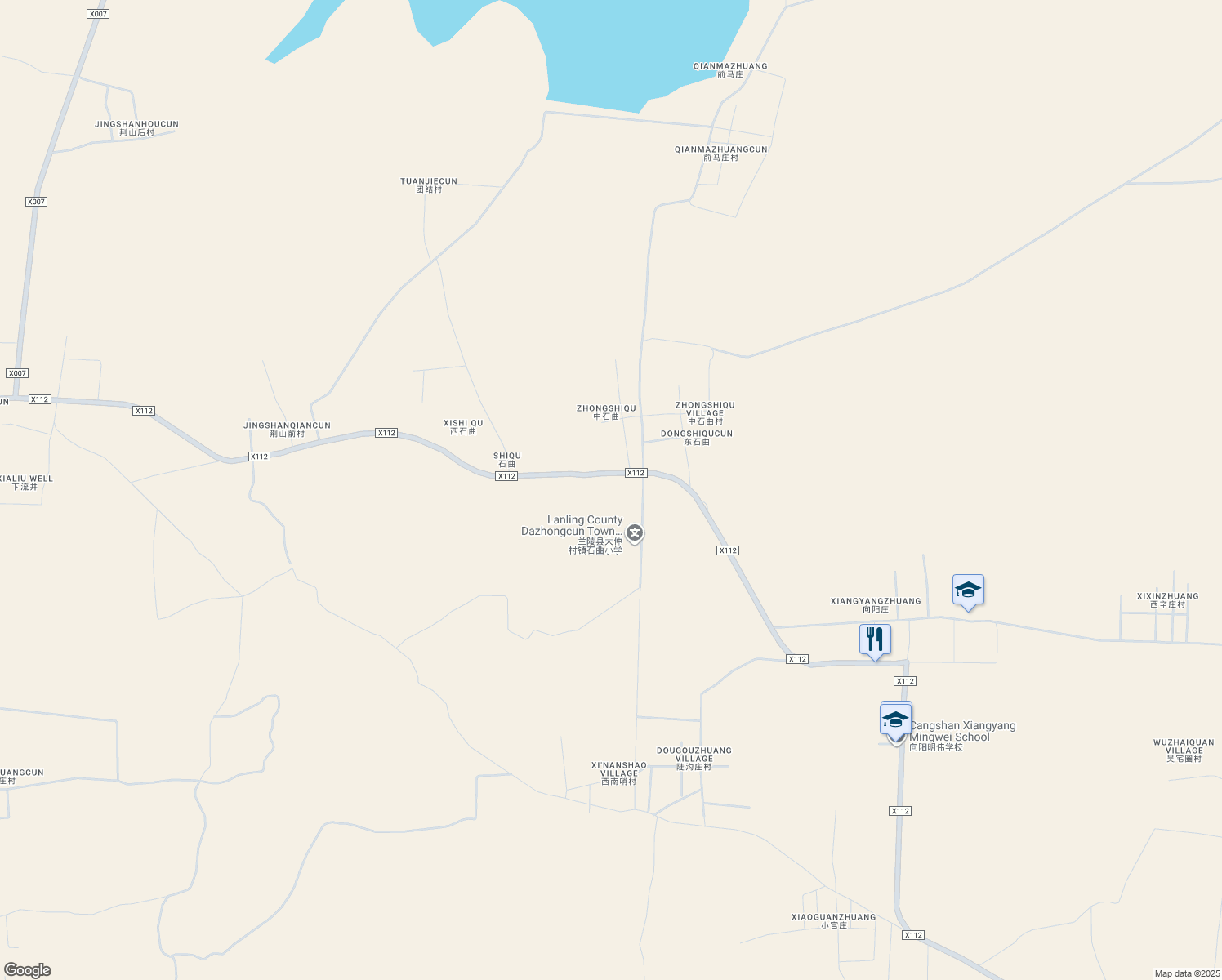 map of restaurants, bars, coffee shops, grocery stores, and more near in Linyi