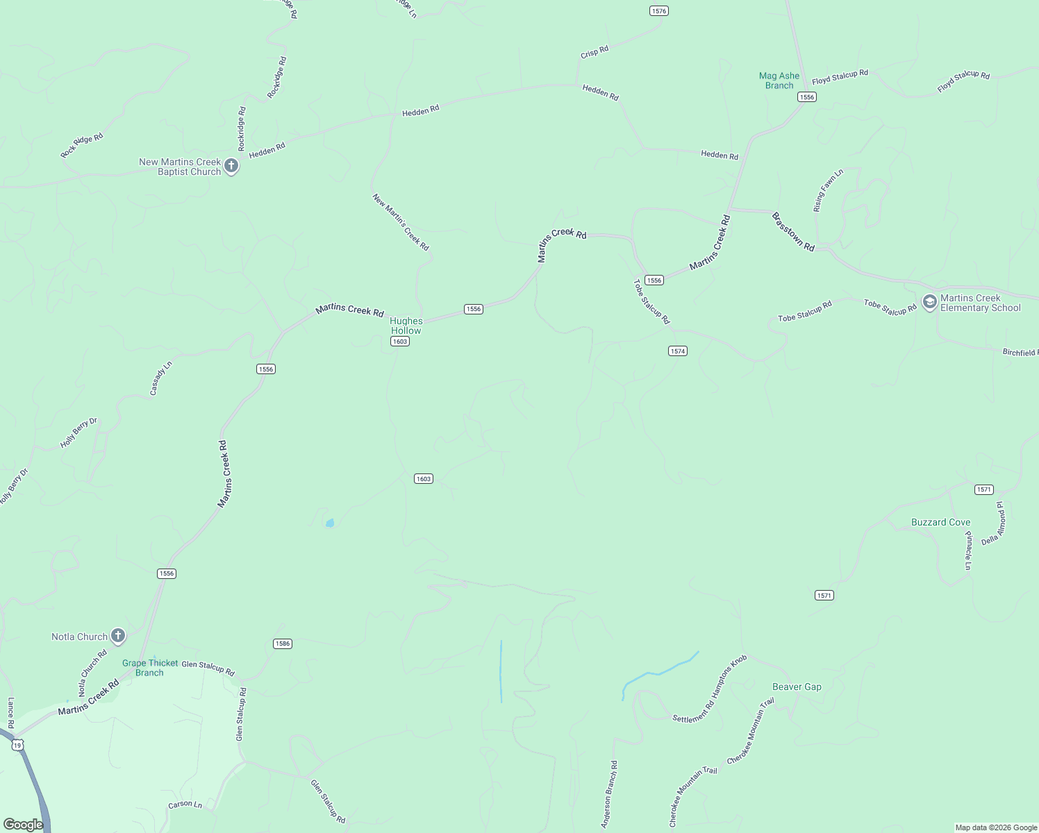 map of restaurants, bars, coffee shops, grocery stores, and more near 140 Lower Ridge Drive in Murphy