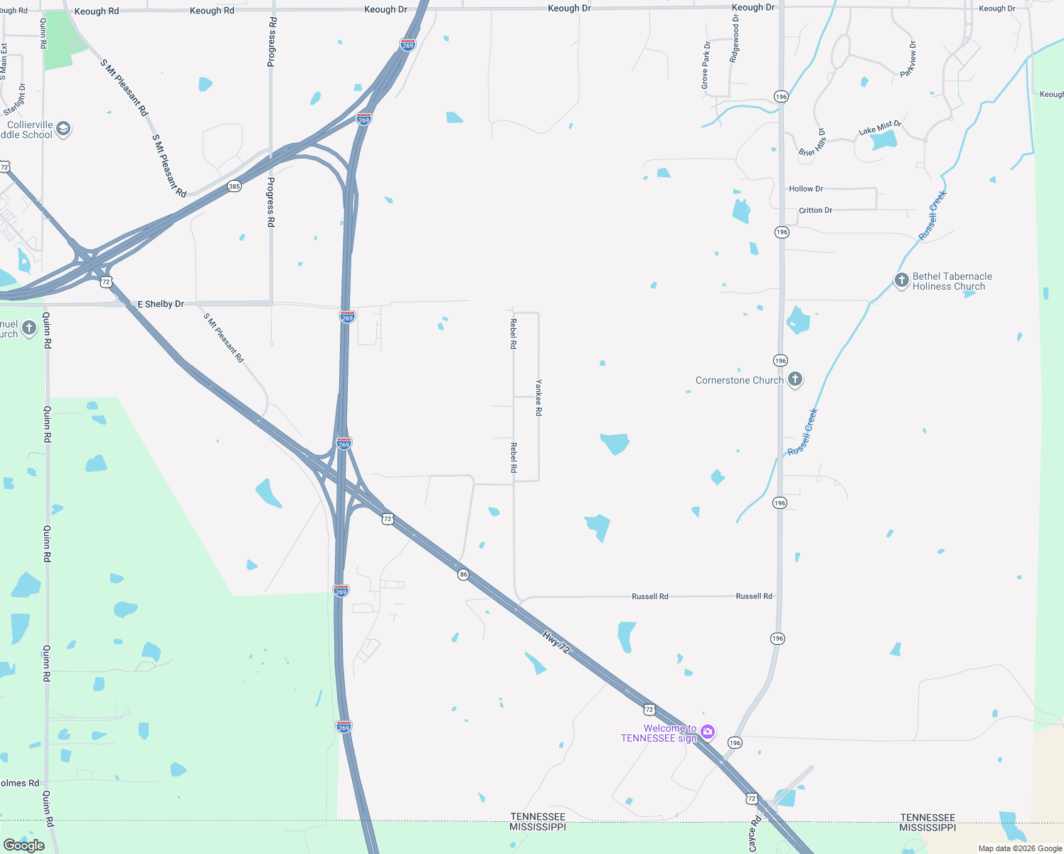 map of restaurants, bars, coffee shops, grocery stores, and more near 185 Yankee Rd in Collierville