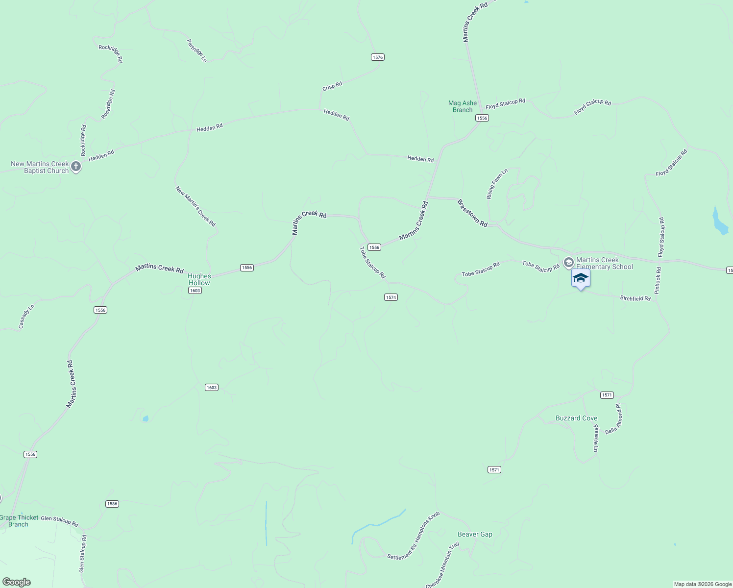 map of restaurants, bars, coffee shops, grocery stores, and more near 103 Point Overlook Trail in Murphy