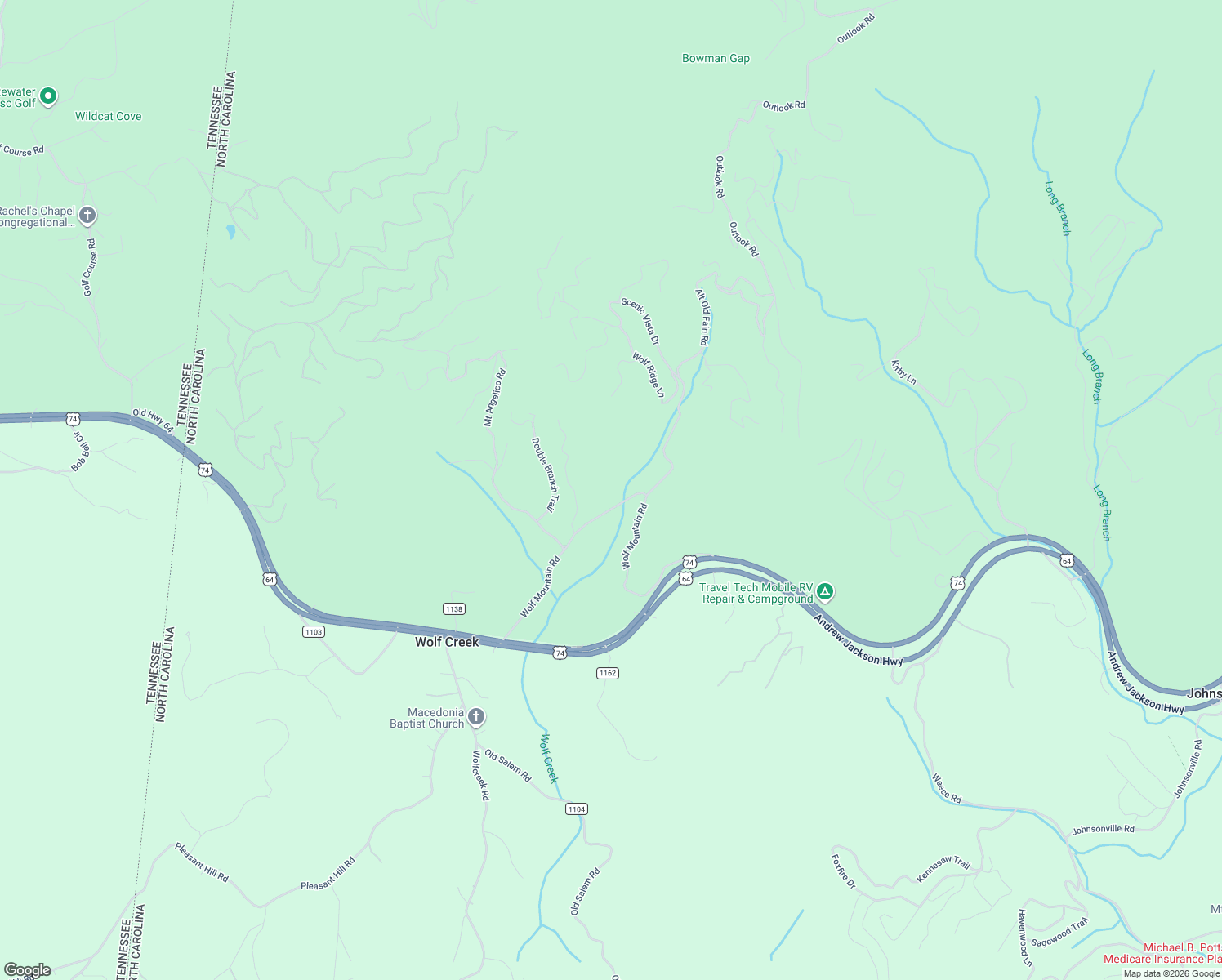map of restaurants, bars, coffee shops, grocery stores, and more near 750 Wolf Mountain Road in Murphy