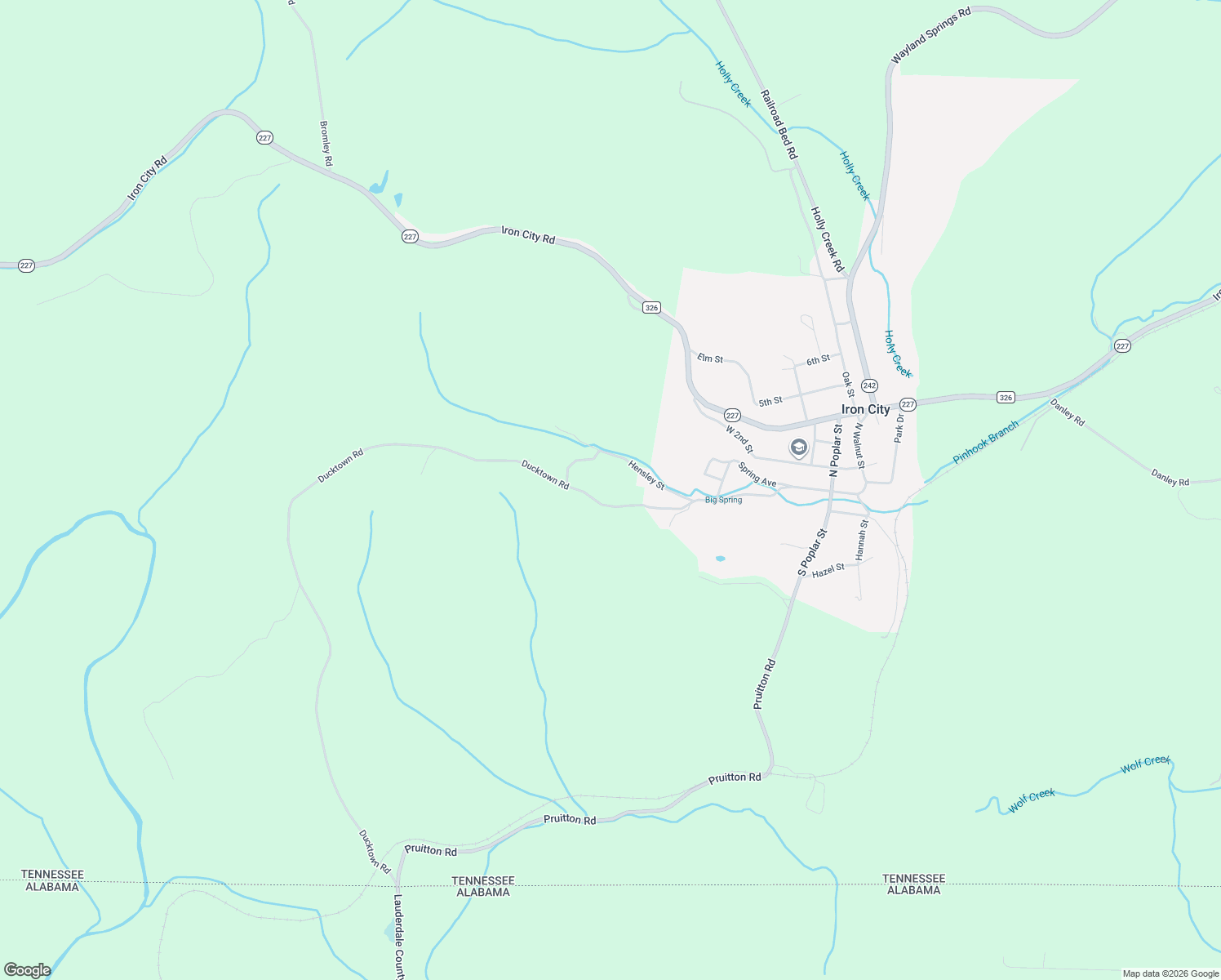 map of restaurants, bars, coffee shops, grocery stores, and more near 306 County Highway 1761 in Iron City