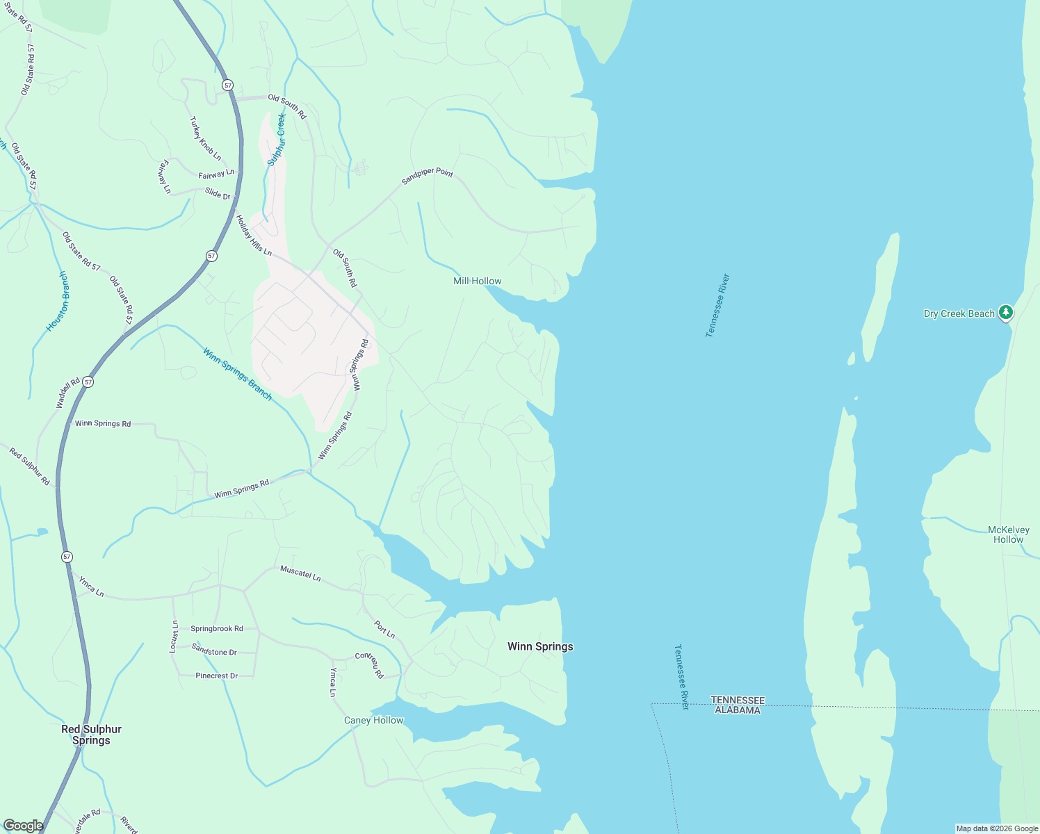 map of restaurants, bars, coffee shops, grocery stores, and more near 165 Lakeshore Lane in Counce