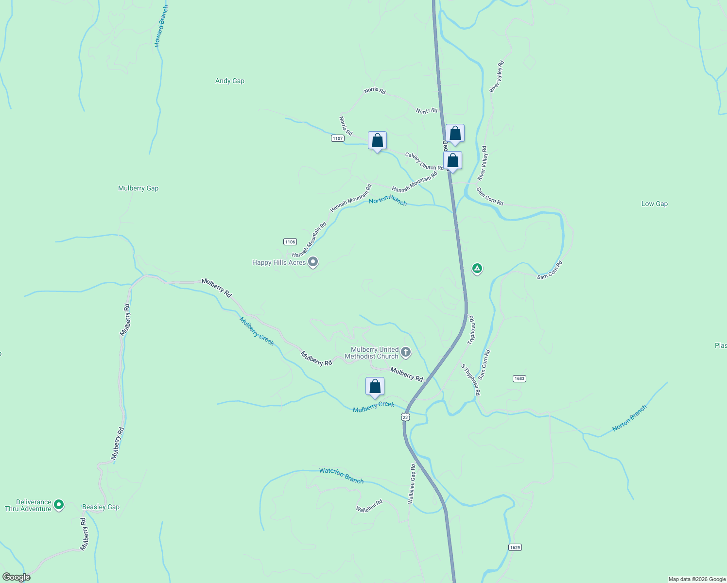 map of restaurants, bars, coffee shops, grocery stores, and more near 450 Rebel Ridge Road in Macon
