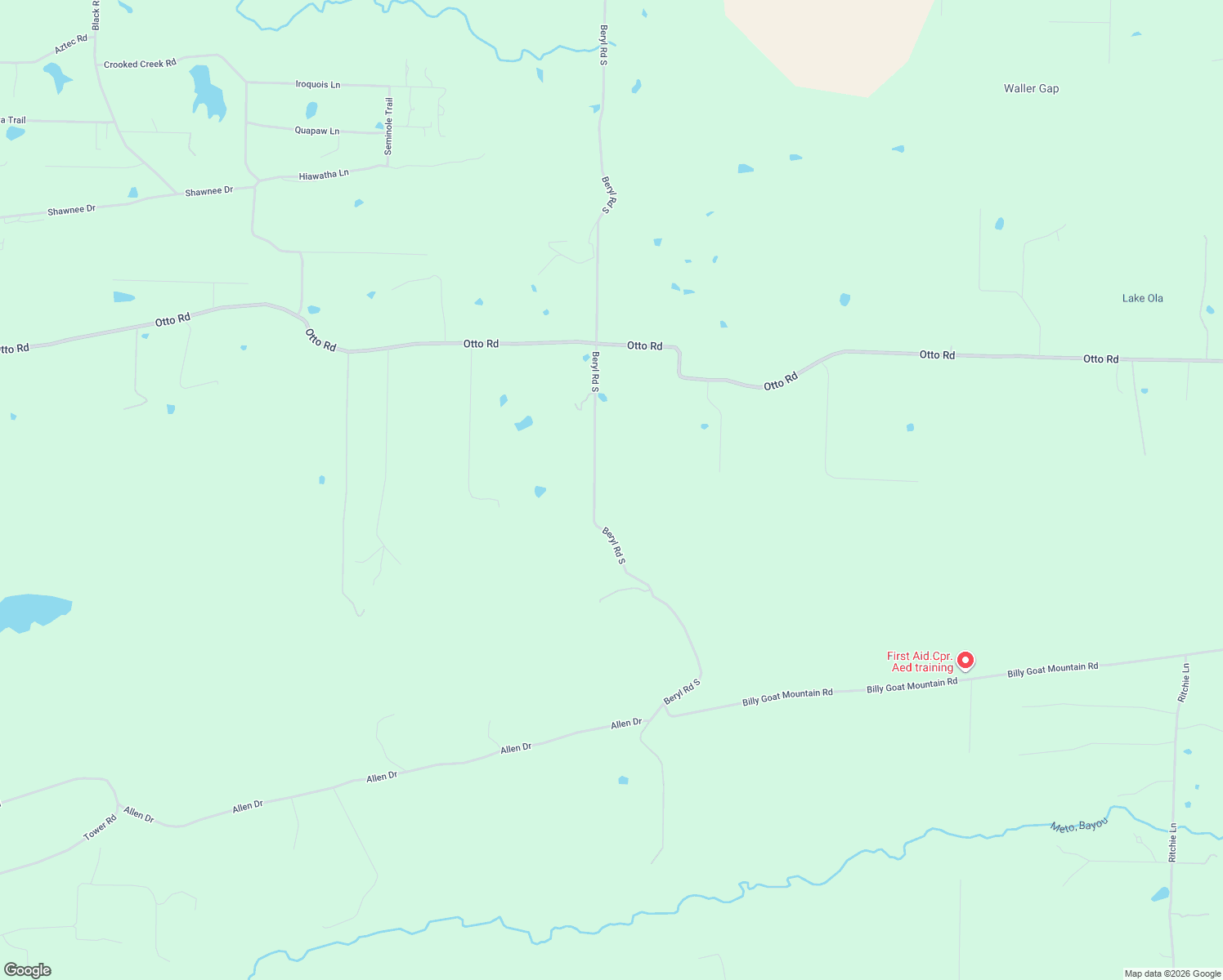 map of restaurants, bars, coffee shops, grocery stores, and more near 503 Beryl Road South in Vilonia
