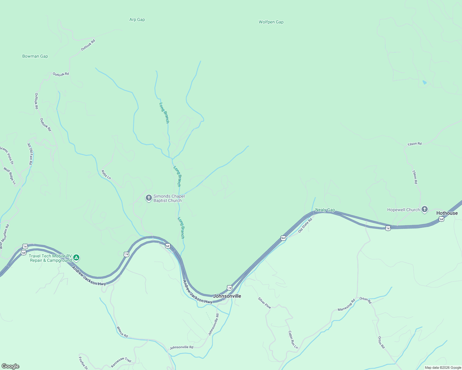 map of restaurants, bars, coffee shops, grocery stores, and more near 316 Hart's Way in Murphy