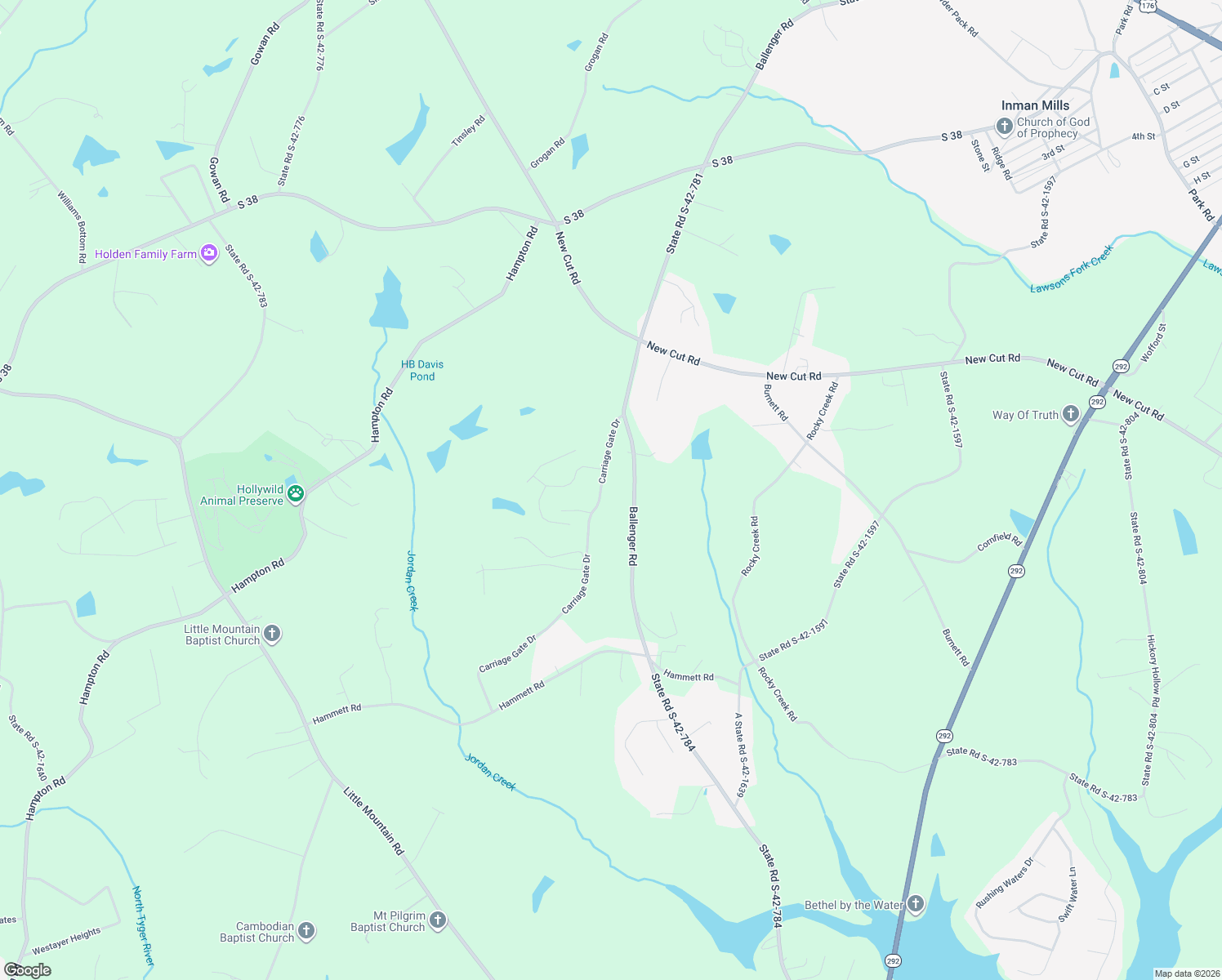 map of restaurants, bars, coffee shops, grocery stores, and more near 484 Carriage Gate Drive in Wellford