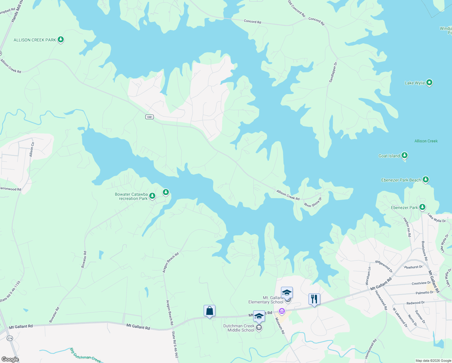map of restaurants, bars, coffee shops, grocery stores, and more near 1935 Abby Lane in York