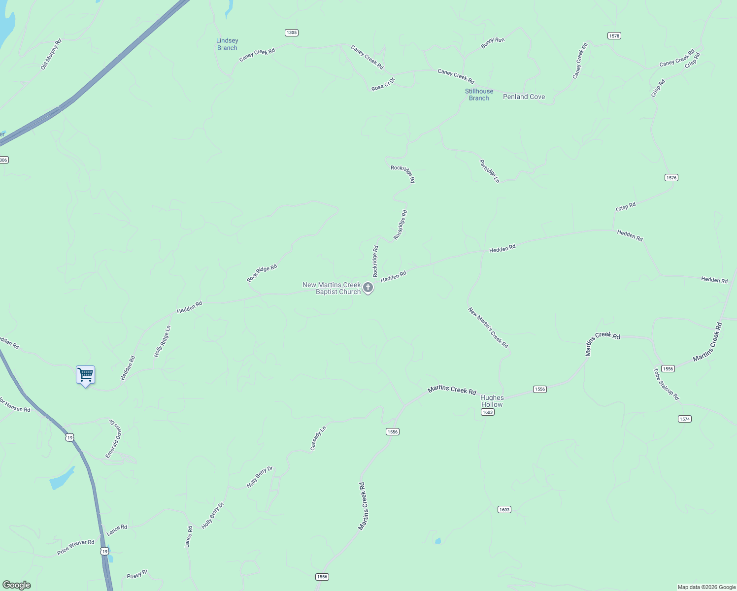 map of restaurants, bars, coffee shops, grocery stores, and more near 2130 Hedden Road in Murphy