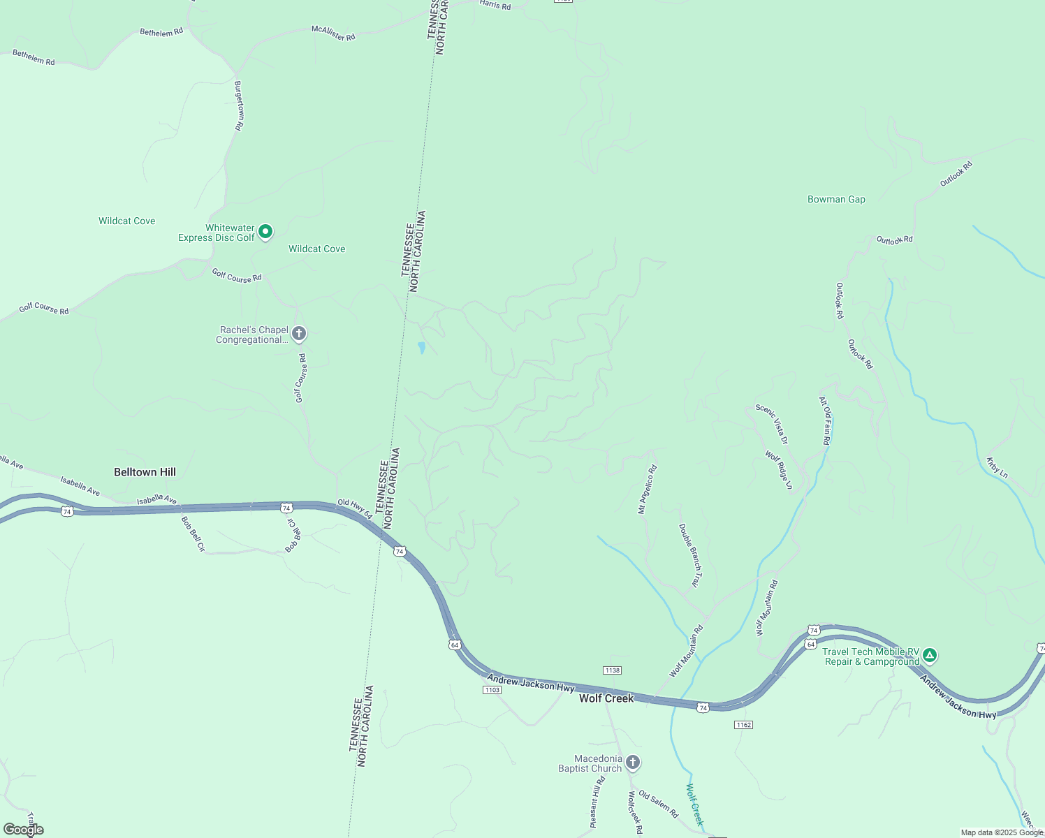 map of restaurants, bars, coffee shops, grocery stores, and more near Hidden Mountain Path in Cherokee County
