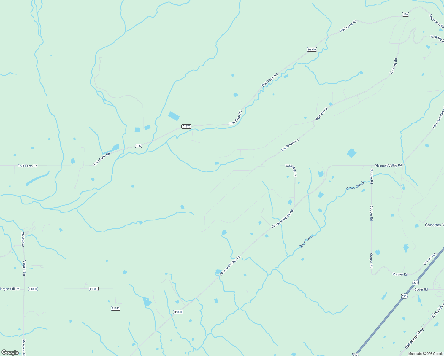 map of restaurants, bars, coffee shops, grocery stores, and more near 34730 Wolf Trail in Wister