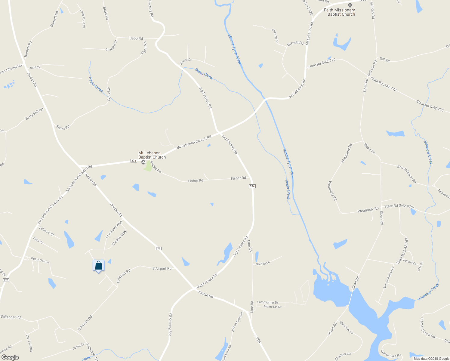 map of restaurants, bars, coffee shops, grocery stores, and more near 730 Fisher Road in Greer