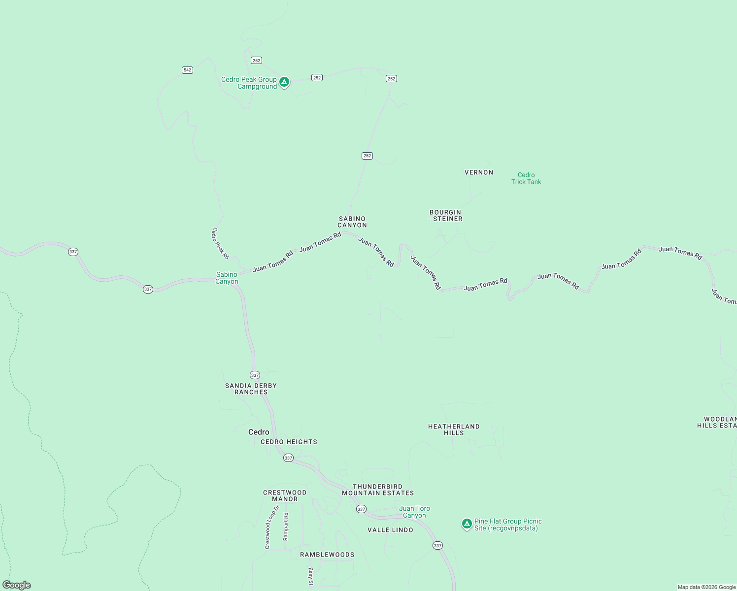 map of restaurants, bars, coffee shops, grocery stores, and more near 20 Juan Tomas Road in Tijeras
