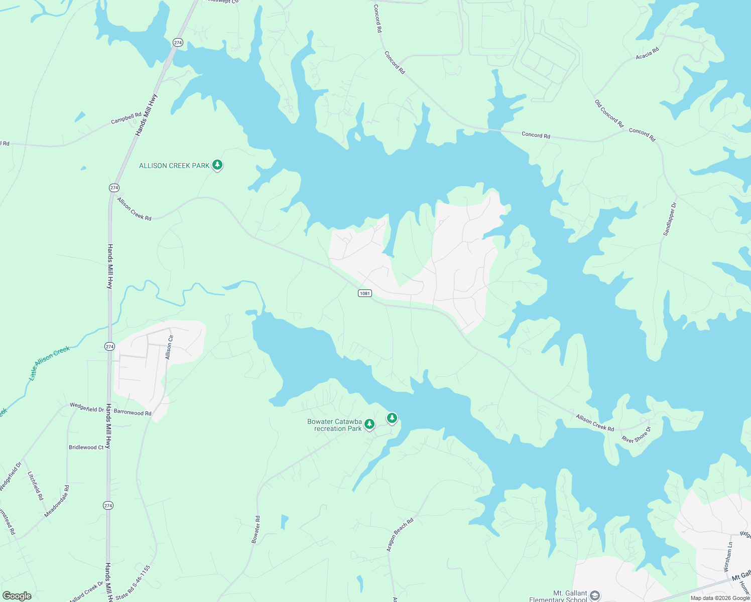 map of restaurants, bars, coffee shops, grocery stores, and more near State Road S-46-1081 in York
