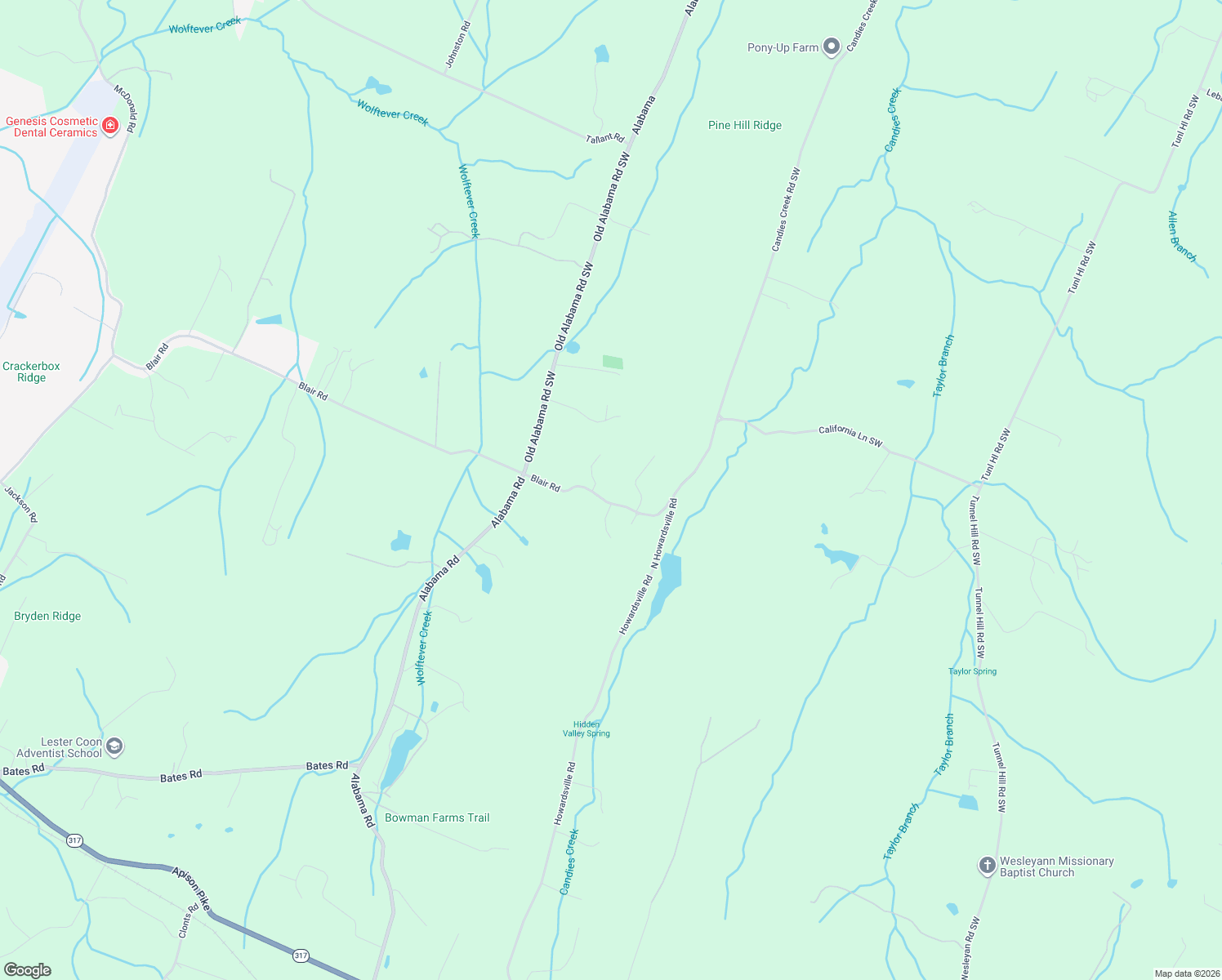 map of restaurants, bars, coffee shops, grocery stores, and more near 234 Blair Road in McDonald