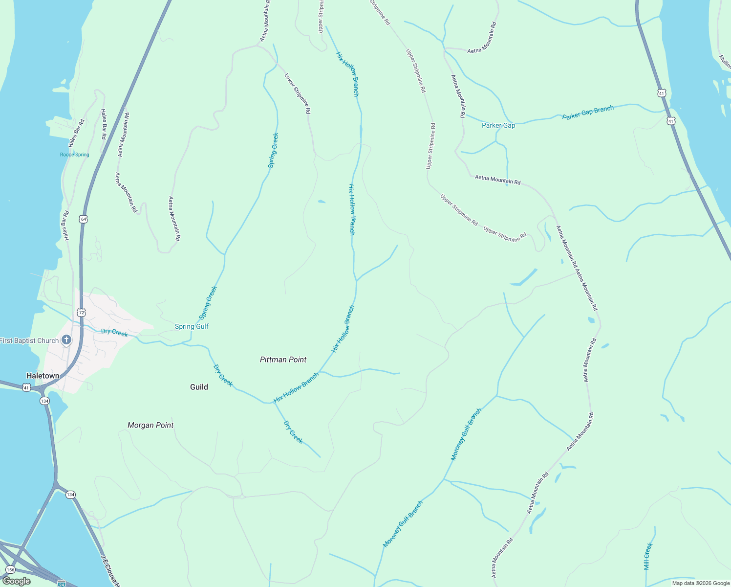 map of restaurants, bars, coffee shops, grocery stores, and more near in Guild