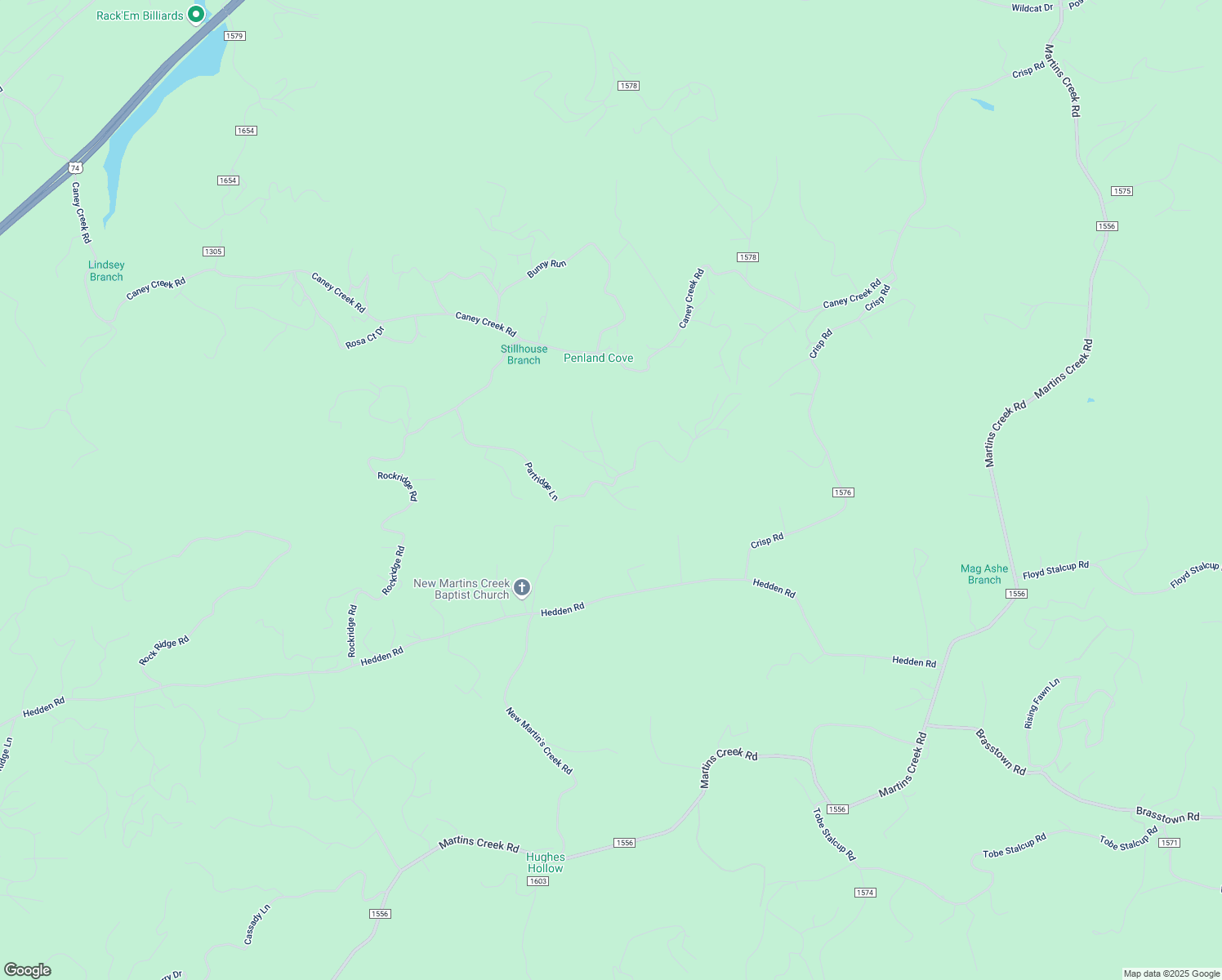 map of restaurants, bars, coffee shops, grocery stores, and more near 555 Partridge Lane in Murphy
