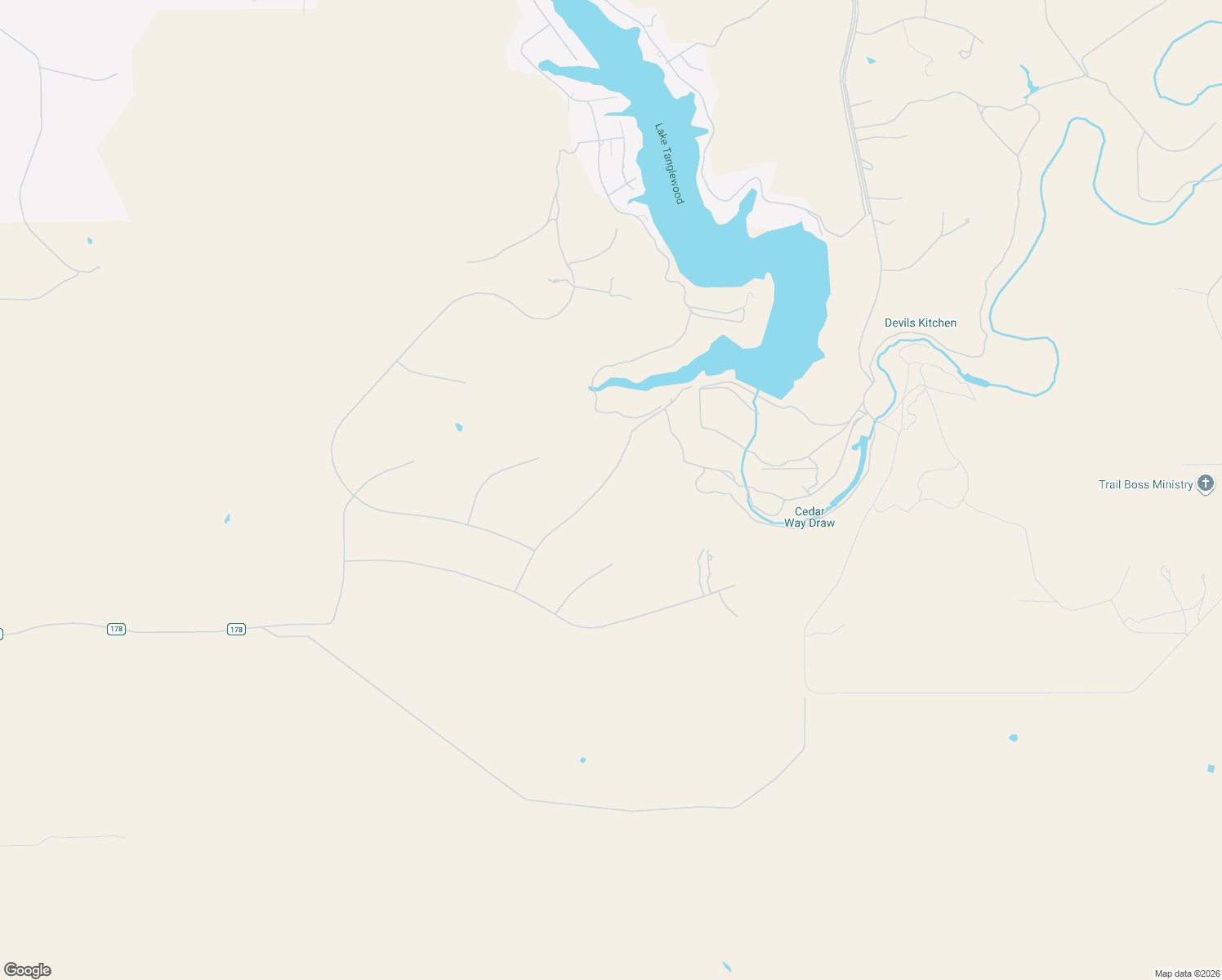 map of restaurants, bars, coffee shops, grocery stores, and more near 309 Lake Ridge Road in Canyon