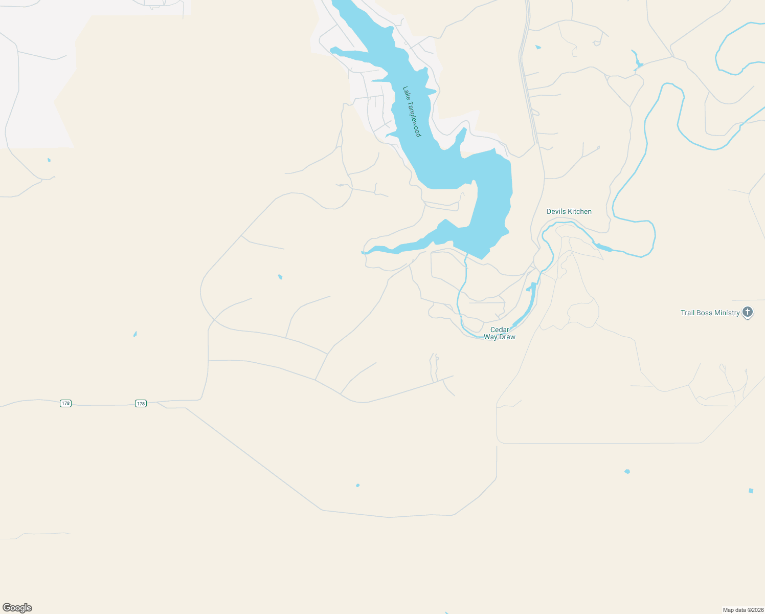 map of restaurants, bars, coffee shops, grocery stores, and more near 309 Lake Ridge Road in Canyon