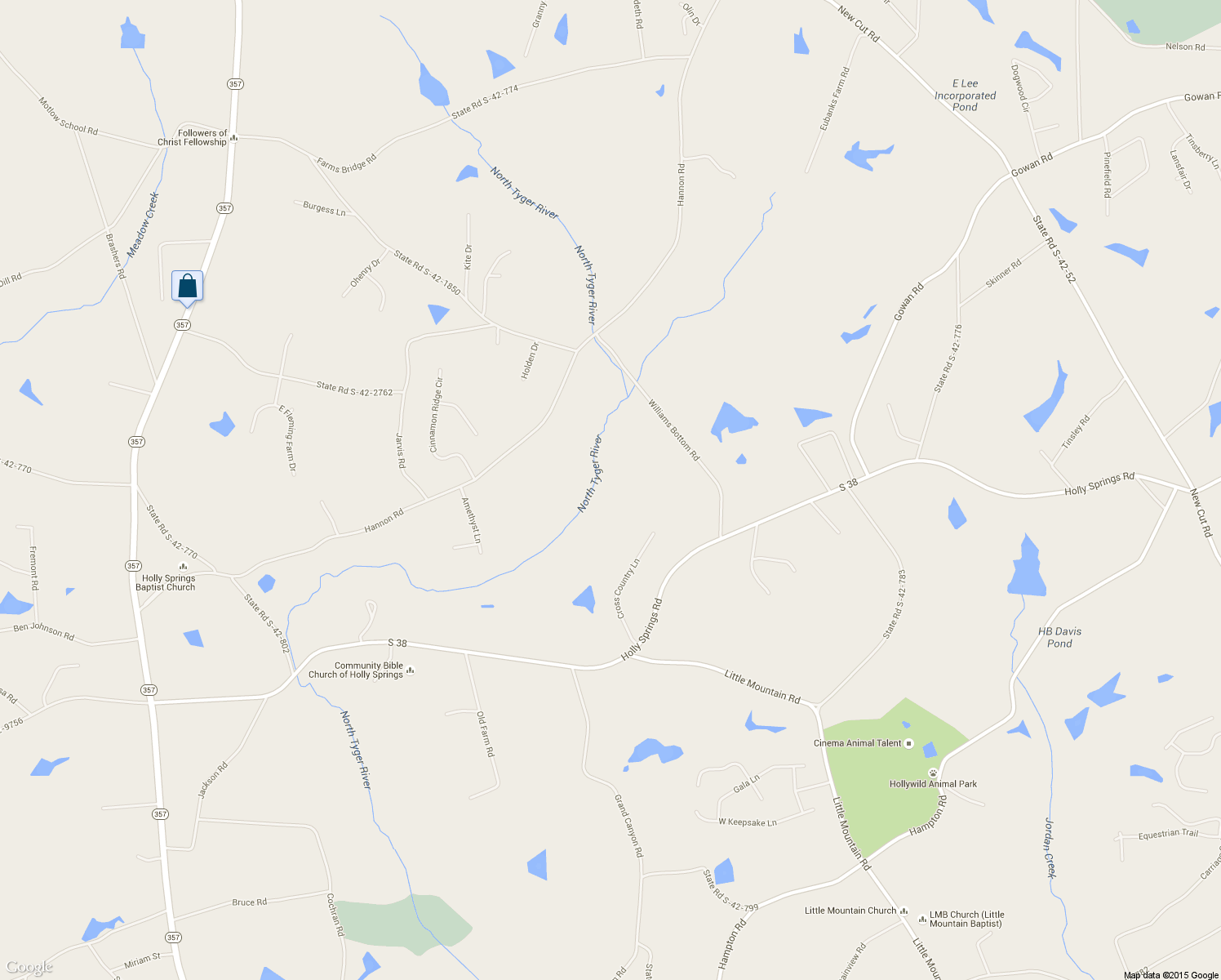 map of restaurants, bars, coffee shops, grocery stores, and more near 1065 Cross Country Lane in Inman